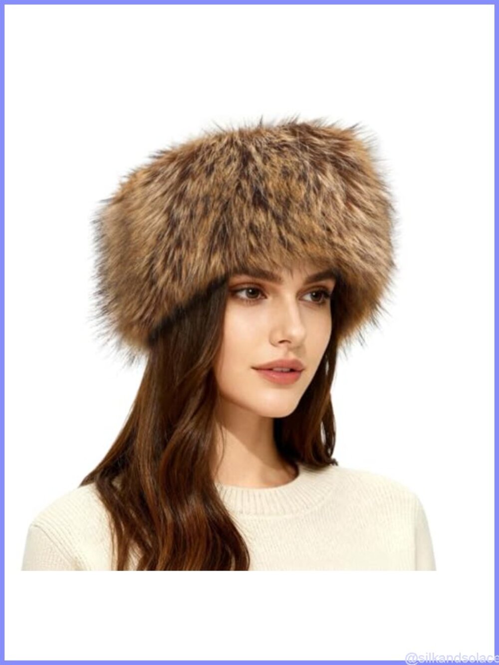 Faux Fur Headband Elastic Ear Warmers Winter Ski Accessory